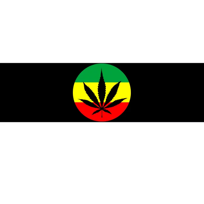 Cannabis Leaf Jamaican Style Bumper Sticker