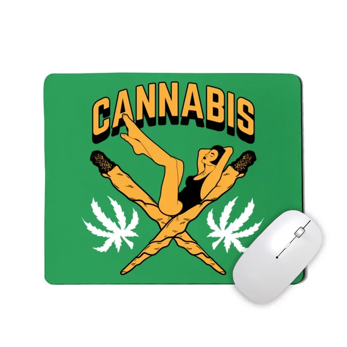 Cannabis Marijuana Joint Hammock Mousepad