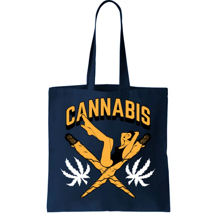 Cannabis Marijuana Joint Hammock Tote Bag