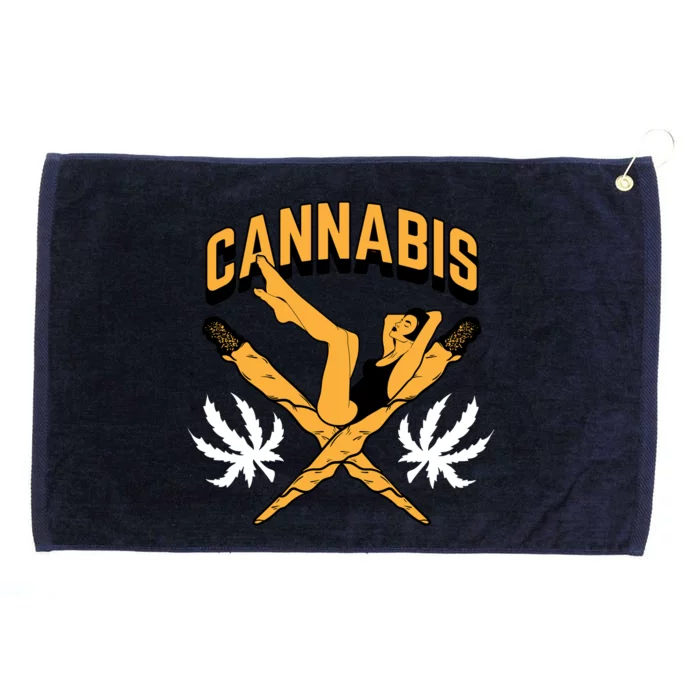 Cannabis Marijuana Joint Hammock Grommeted Golf Towel