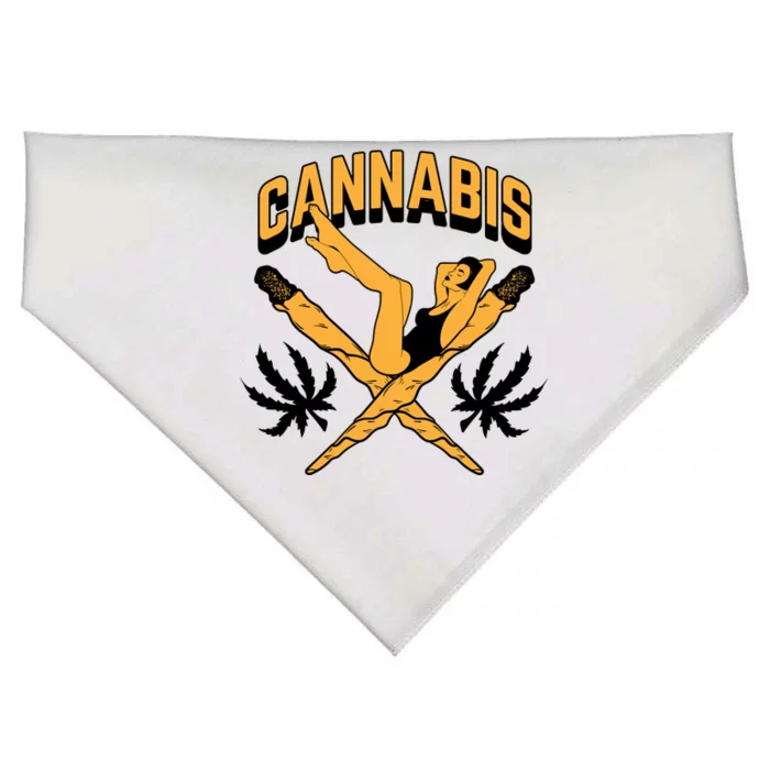 Cannabis Marijuana Joint Hammock USA-Made Doggie Bandana