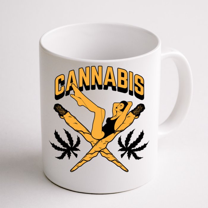 Cannabis Marijuana Joint Hammock Front & Back Coffee Mug