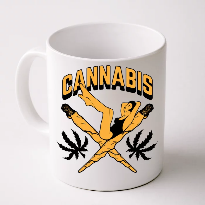 Cannabis Marijuana Joint Hammock Front & Back Coffee Mug