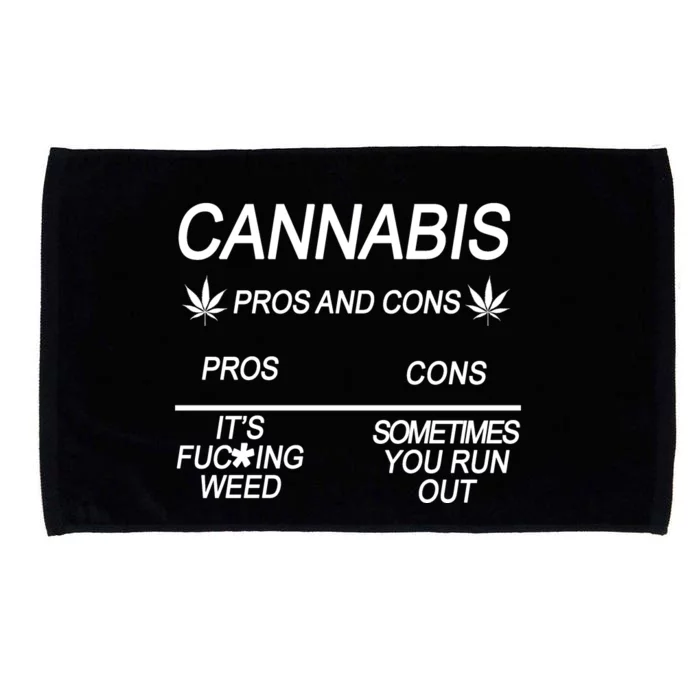 Cannabis Pros And Cons Weed Microfiber Hand Towel