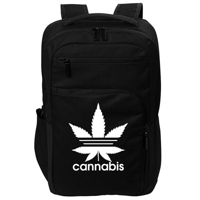 Cannabis Sports Logo Impact Tech Backpack