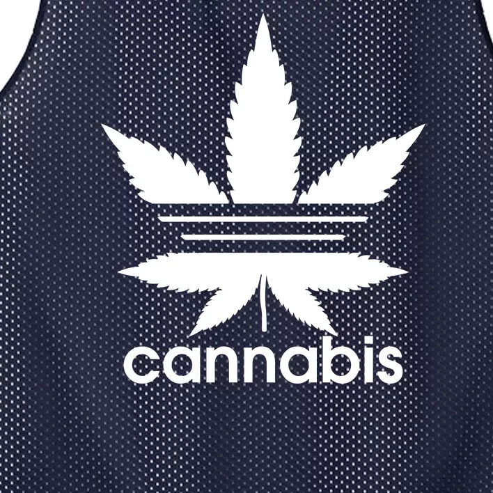 Cannabis Sports Logo Mesh Reversible Basketball Jersey Tank