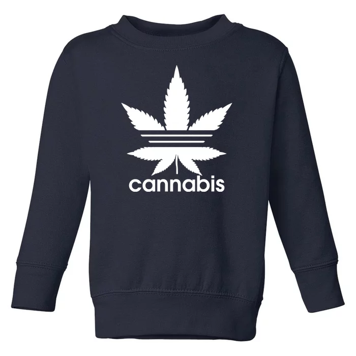 Cannabis Sports Logo Toddler Sweatshirt