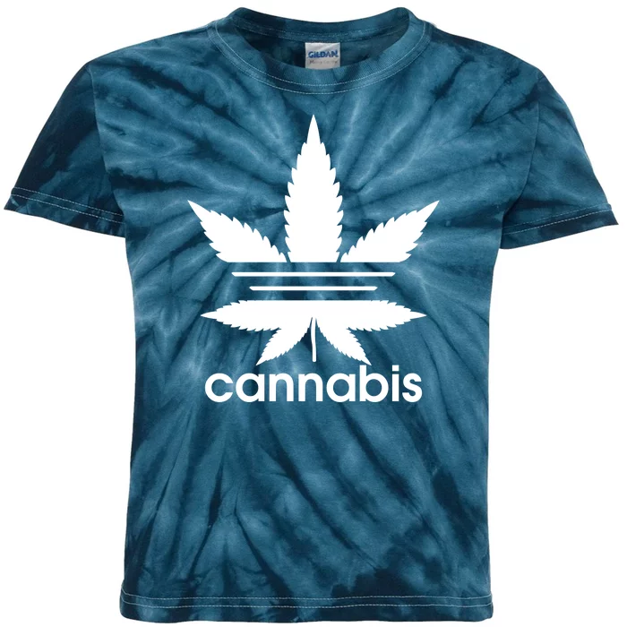 Cannabis Sports Logo Kids Tie-Dye T-Shirt