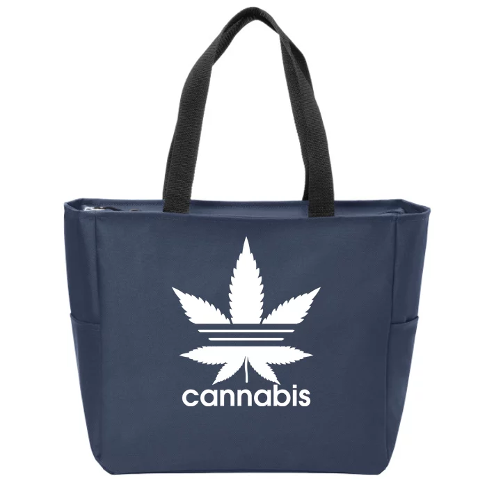 Cannabis Sports Logo Zip Tote Bag