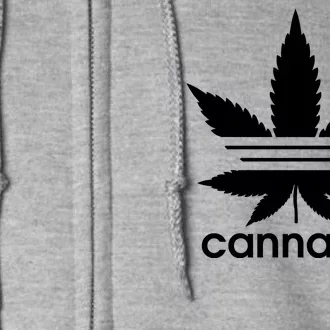 Cannabis Sports Logo Full Zip Hoodie