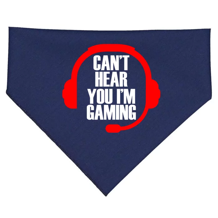 Can't Hear You I'm Gaming USA-Made Doggie Bandana