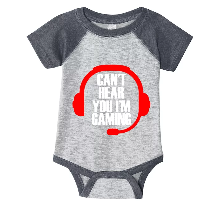 Can't Hear You I'm Gaming Infant Baby Jersey Bodysuit