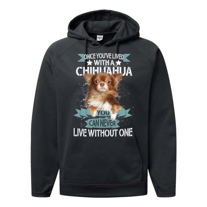 Can't Live Without A Chihuahua Performance Fleece Hoodie