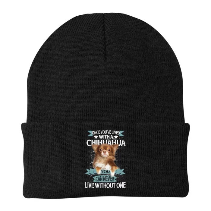 Can't Live Without A Chihuahua Knit Cap Winter Beanie