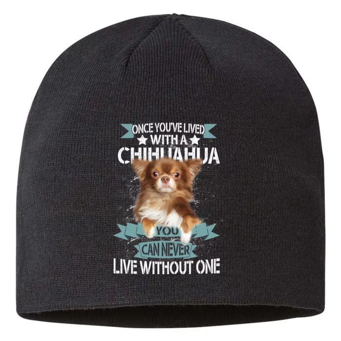 Can't Live Without A Chihuahua 8 1/2in Sustainable Knit Beanie