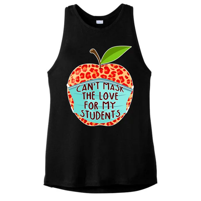 Can't Mask The Love For My Students Ladies Tri-Blend Wicking Tank