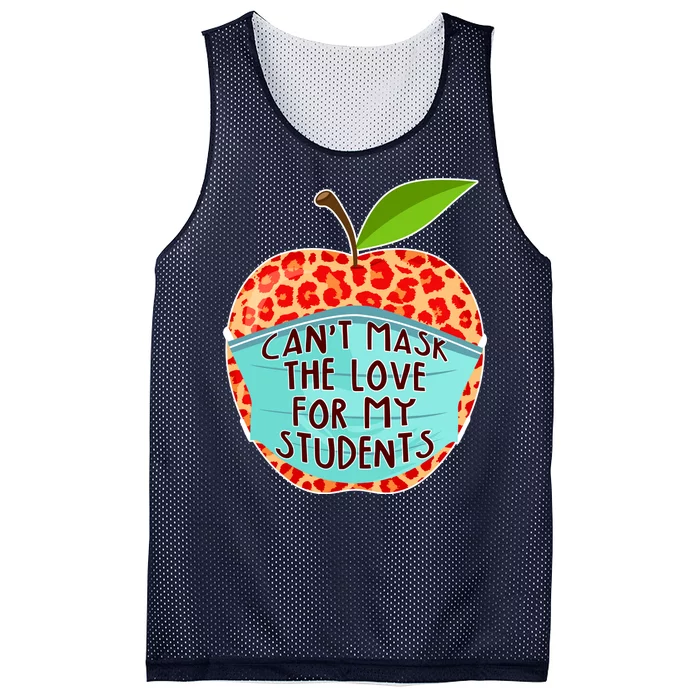 Can't Mask The Love For My Students Mesh Reversible Basketball Jersey Tank