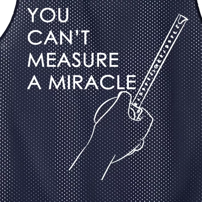 Can't Measure A Miracle Mesh Reversible Basketball Jersey Tank