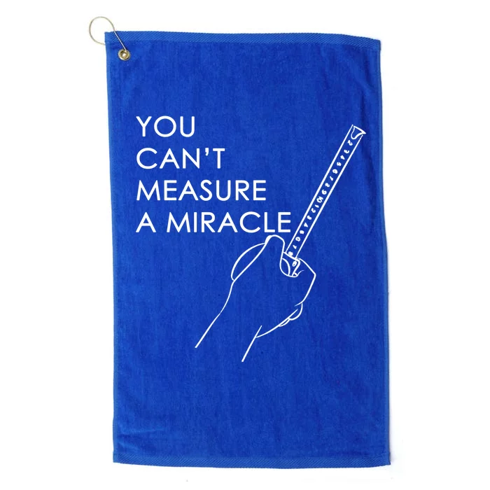 Can't Measure A Miracle Platinum Collection Golf Towel