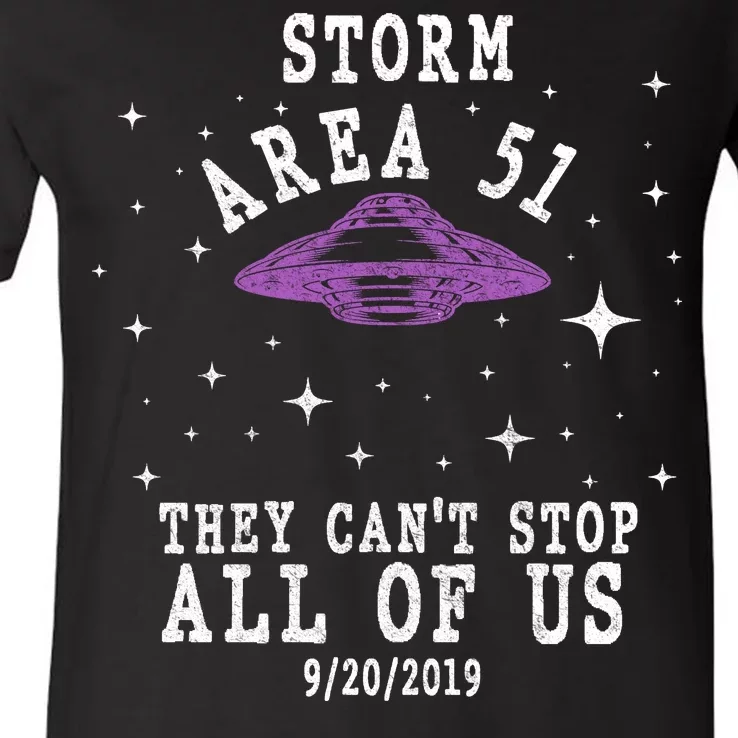 Cant Stop Us All Storm Area 51 V-Neck T-Shirt