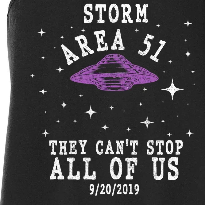 Cant Stop Us All Storm Area 51 Women's Racerback Tank