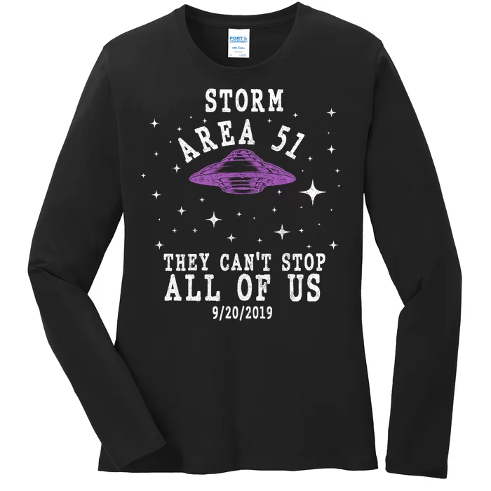 Cant Stop Us All Storm Area 51 Ladies Long Sleeve Shirt