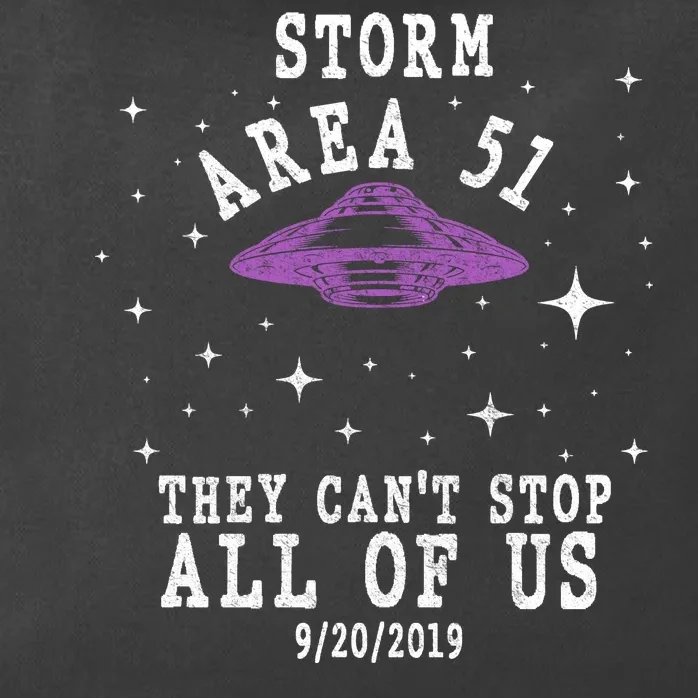 Cant Stop Us All Storm Area 51 Zip Tote Bag