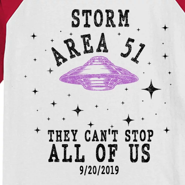 Cant Stop Us All Storm Area 51 Kids Colorblock Raglan Jersey