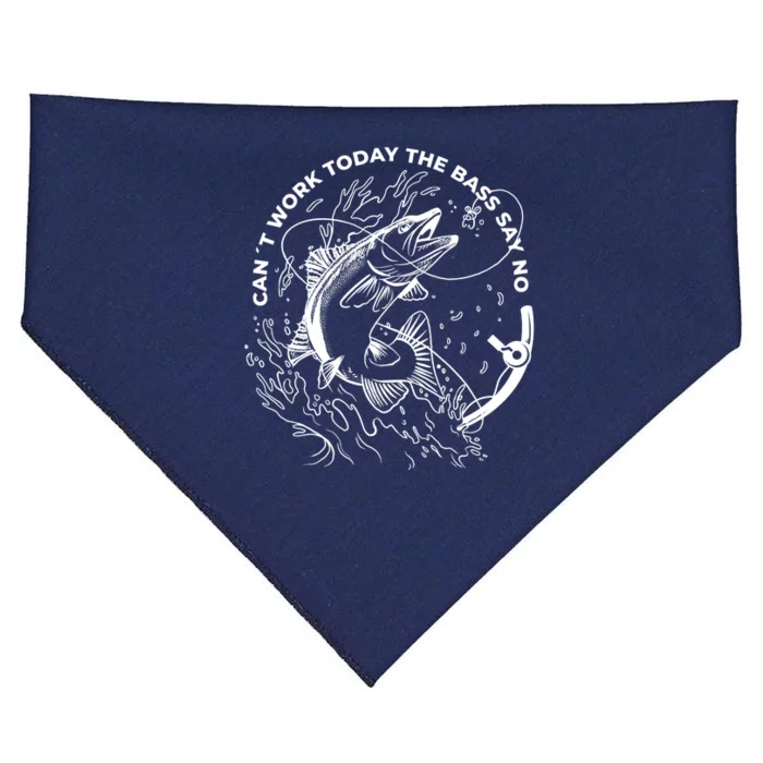 Can't Work Today The Bass Say No USA-Made Doggie Bandana