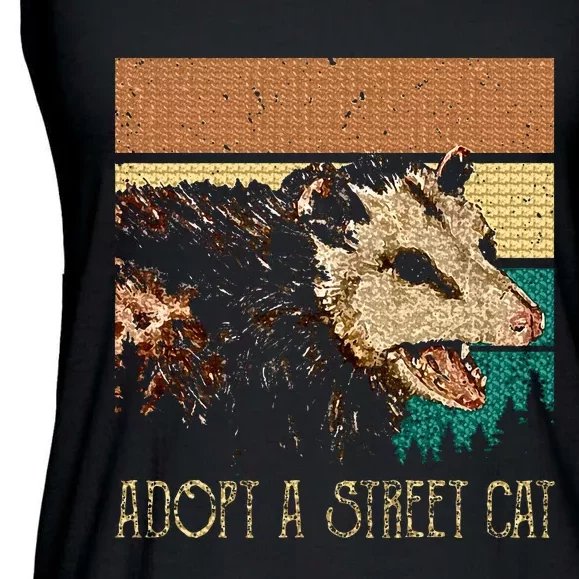 Classic Art Opossums Vaporware Adopt A S.T.R.E.E.T Cat Ladies Essential Flowy Tank