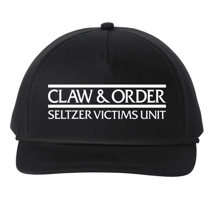 Claw And Order Seltzer Victims Unit Snapback Five-Panel Rope Hat