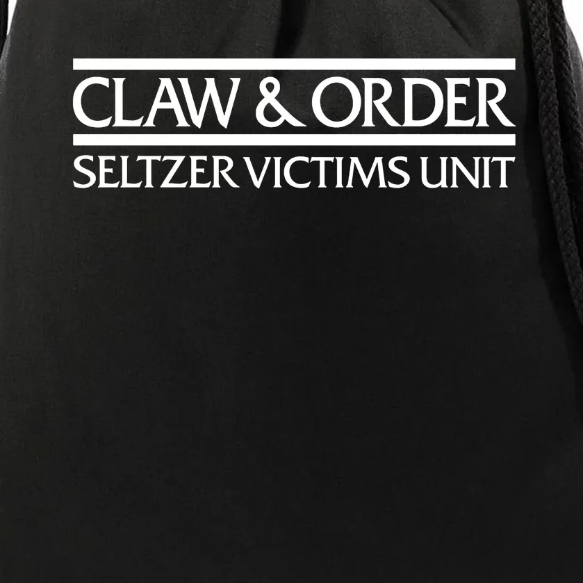 Claw And Order Seltzer Victims Unit Drawstring Bag