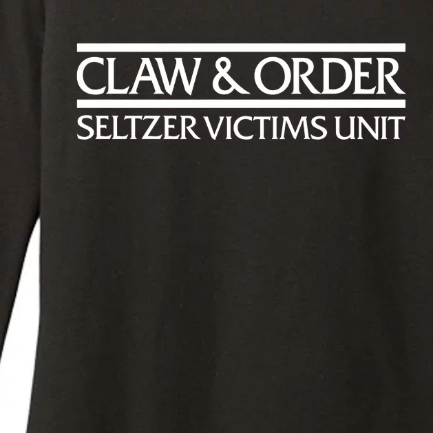 Claw And Order Seltzer Victims Unit Womens CVC Long Sleeve Shirt