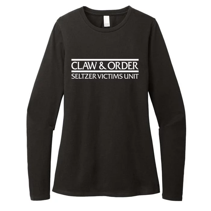 Claw And Order Seltzer Victims Unit Womens CVC Long Sleeve Shirt