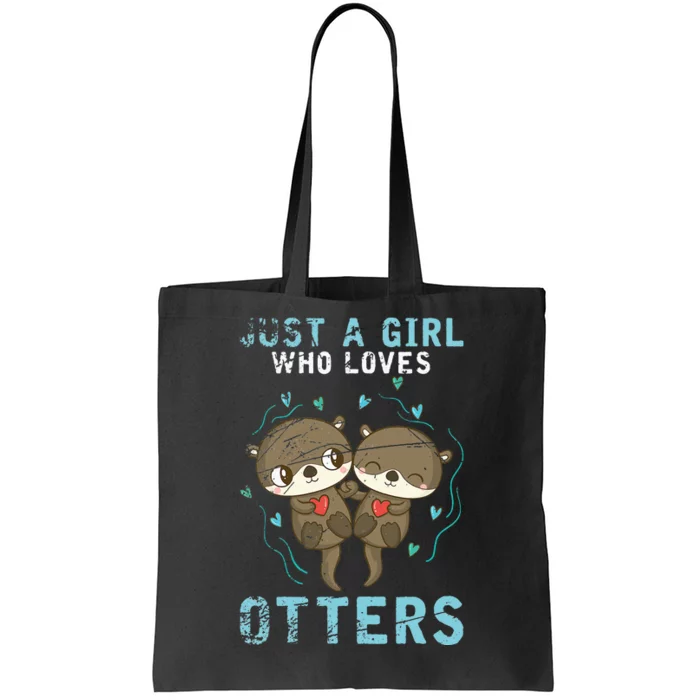 Cute Animal Otter Lover Wo Gift Otter Tote Bag