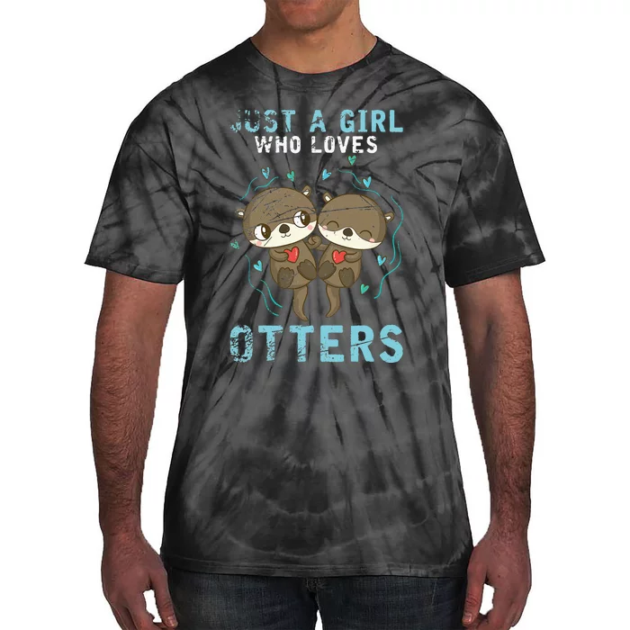 Cute Animal Otter Lover Wo Gift Otter Tie-Dye T-Shirt