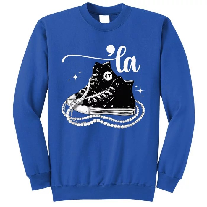 Chucks And Pearls I Understand The Assignment 2024 Tall Sweatshirt