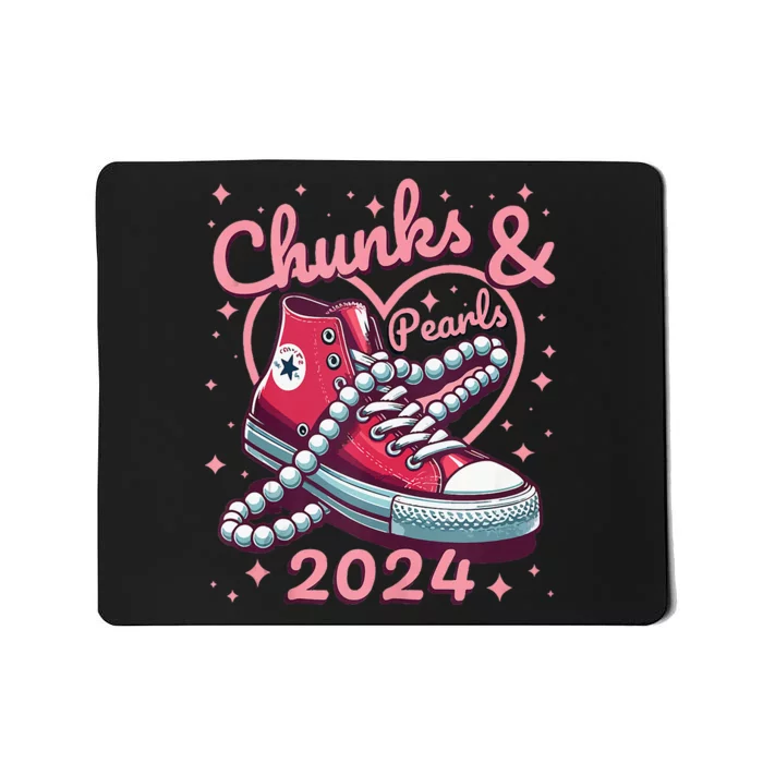 Chucks And Pearls Vote Kamala 2024 Usa Elections Mousepad