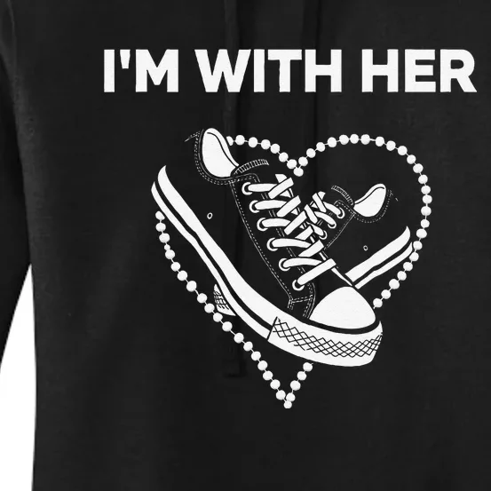 Chucks And Pearls Election 2024 IM With Her Kamala Women's Pullover Hoodie