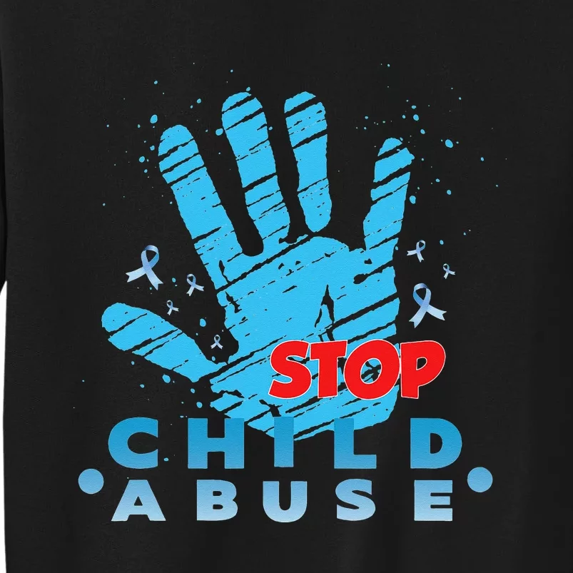 Child Abuse Prevention Awareness Month April Blue Ribbon Sweatshirt