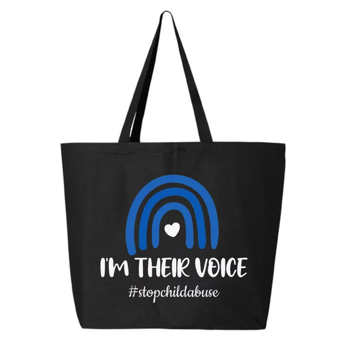 Child Abuse Prevention Awareness Month Blue Pinwheel 25L Jumbo Tote