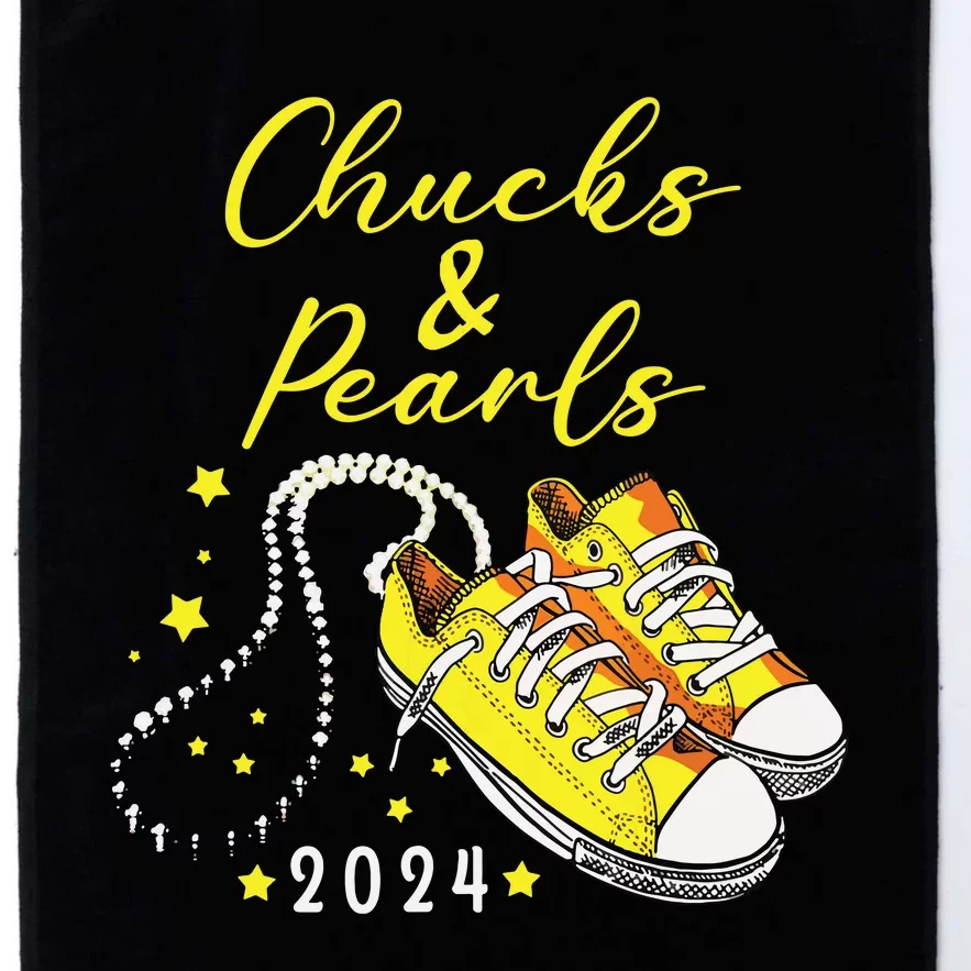 Chucks And Pearls 2024 Kamala Harris For President 47th Platinum Collection Golf Towel