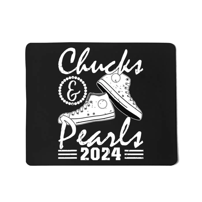 Chucks And Pearls Kamala Harris 2024 Usa Election 2024 Mousepad