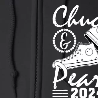 Chucks And Pearls Kamala Harris 2024 Usa Election 2024 Full Zip Hoodie