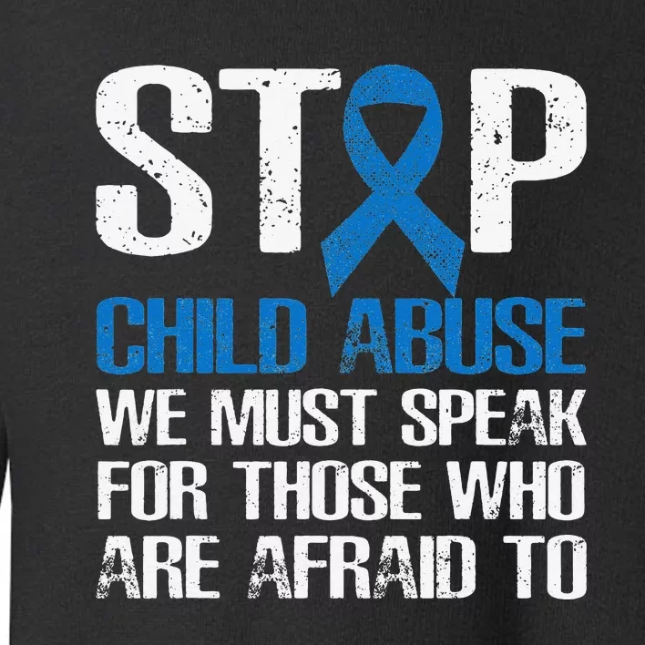 Child Abuse Prevention Awareness Month Blue Ribbon Butterfly Toddler Sweatshirt