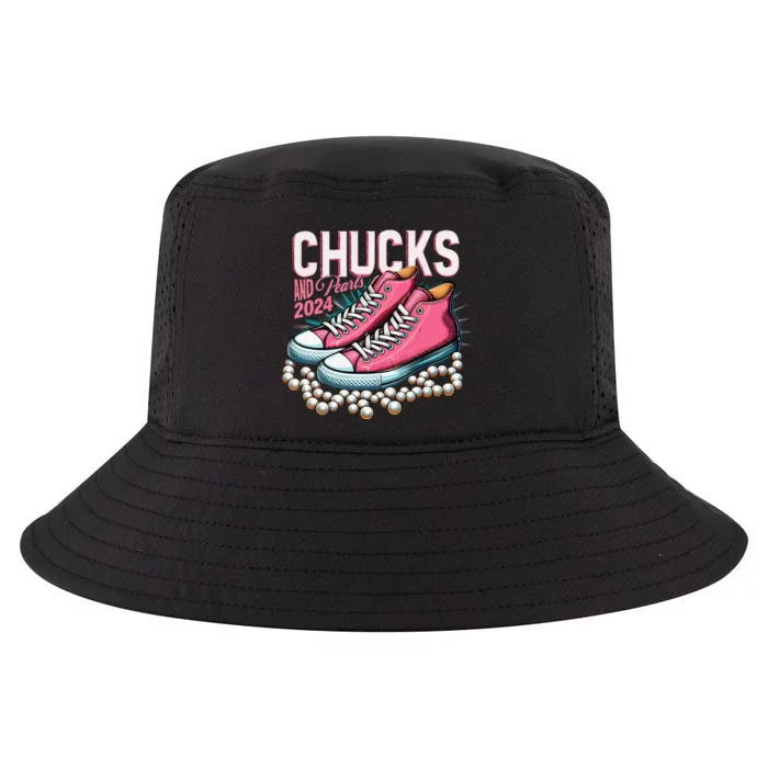 Chucks And Pearls 2024 Kamala Harris Election Day 2024 Cool Comfort Performance Bucket Hat