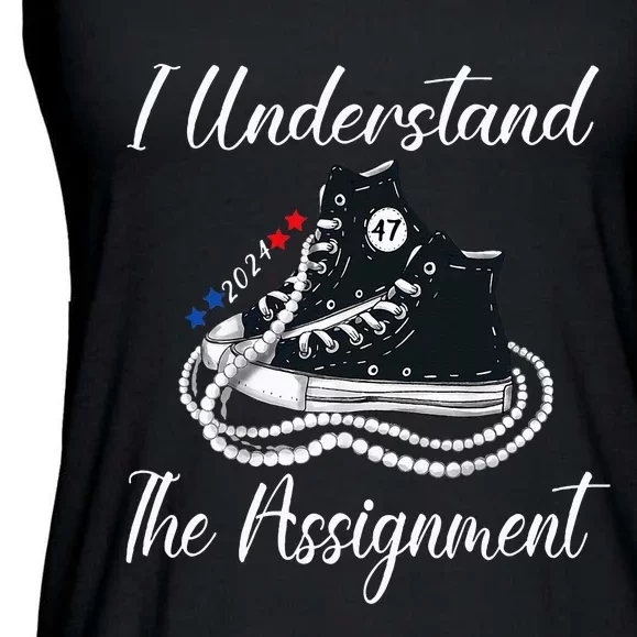 Chucks And Pearls Election 2024 I Understand Theignment Ladies Essential Flowy Tank