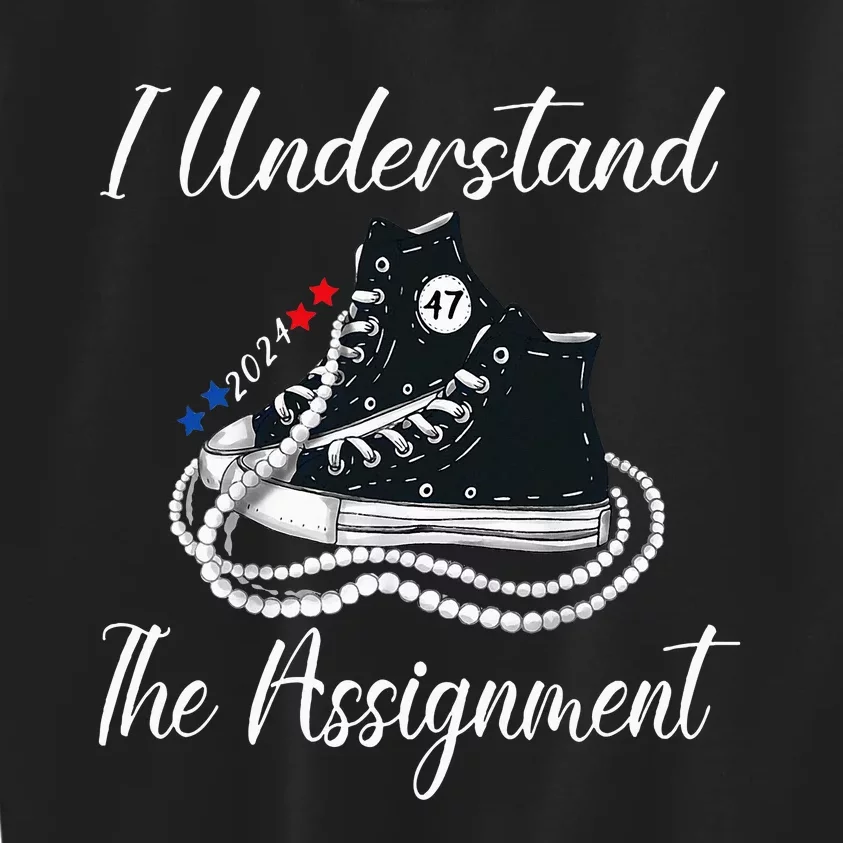 Chucks And Pearls Election 2024 I Understand Theignment Kids Sweatshirt