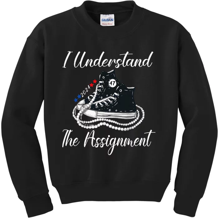 Chucks And Pearls Election 2024 I Understand Theignment Kids Sweatshirt