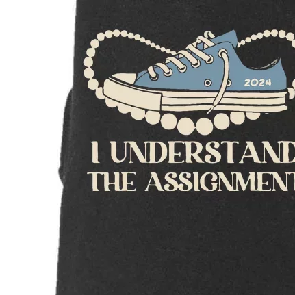 Chucks And Pearls I Understand The Assignment Harris2024 Doggie 3-End Fleece Hoodie